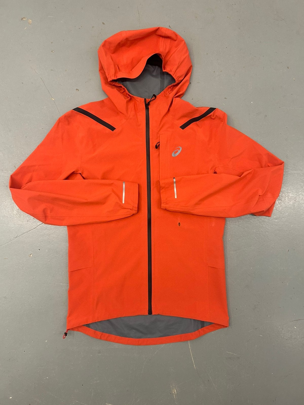 Asics waterproof jacket oranje (origineel), Ophalen of Verzenden, Zo goed als nieuw, Oranje, Voetbal