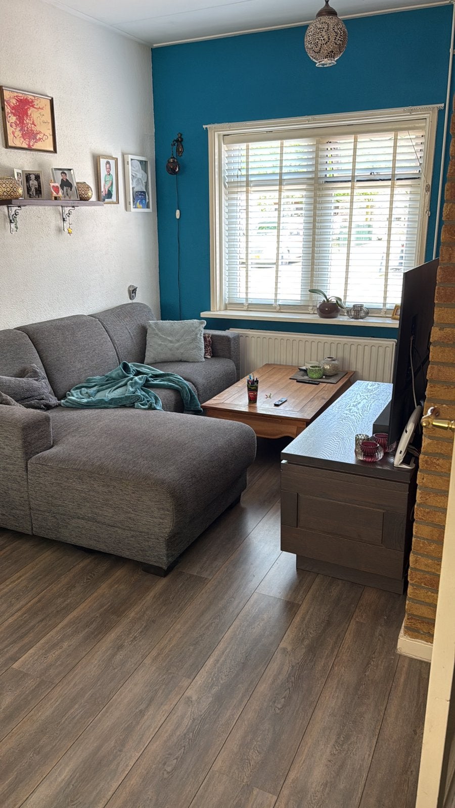 2 zitsbank met chaiselong gedeelte GRATIS, Ophalen, Gebruikt, 150 tot 200 cm, Hoekbank