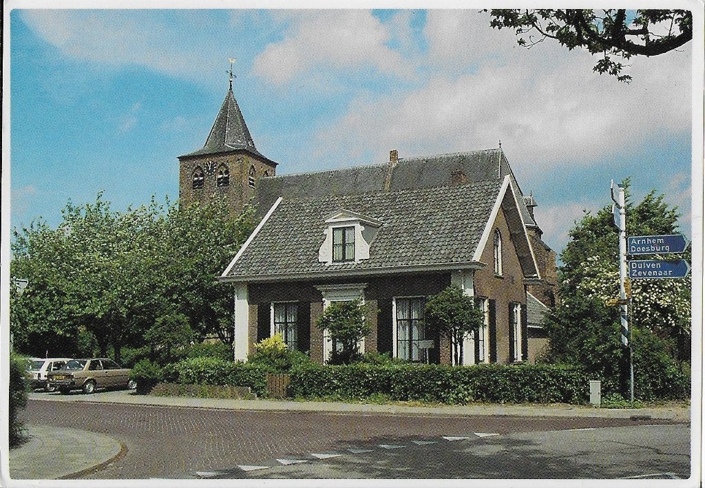 Ch943 Gelopen ansichtkaart n h kerk Westervoort, Ophalen of Verzenden, 1980 tot heden, Gelopen