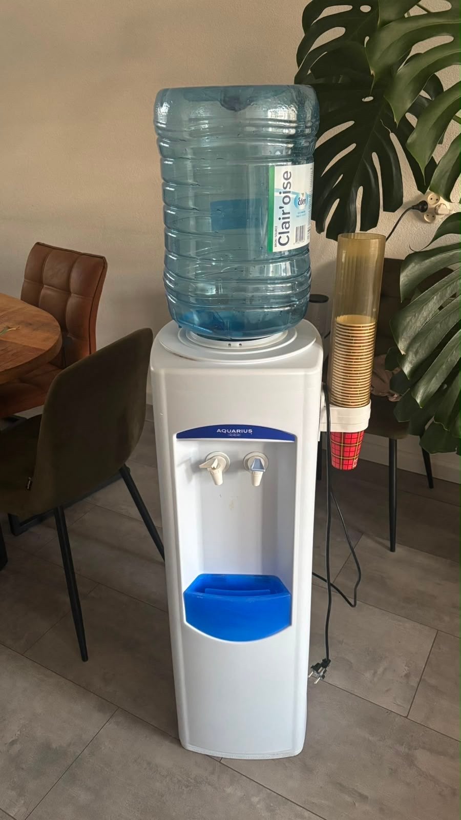 Aquarius Waterkoeler met bekerhouder, Ophalen of Verzenden, Zo goed als nieuw, Waterkoeler