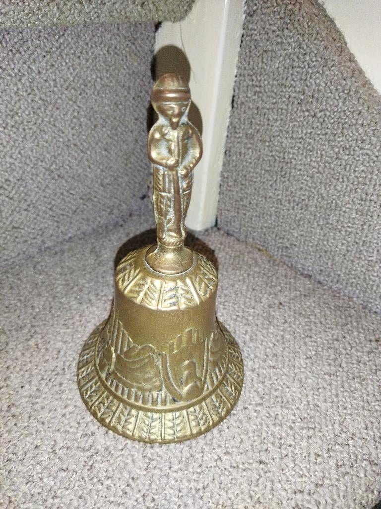 Koperen tafelbel Art Nouveau, Antiek en Kunst, Ophalen of Verzenden, Koper