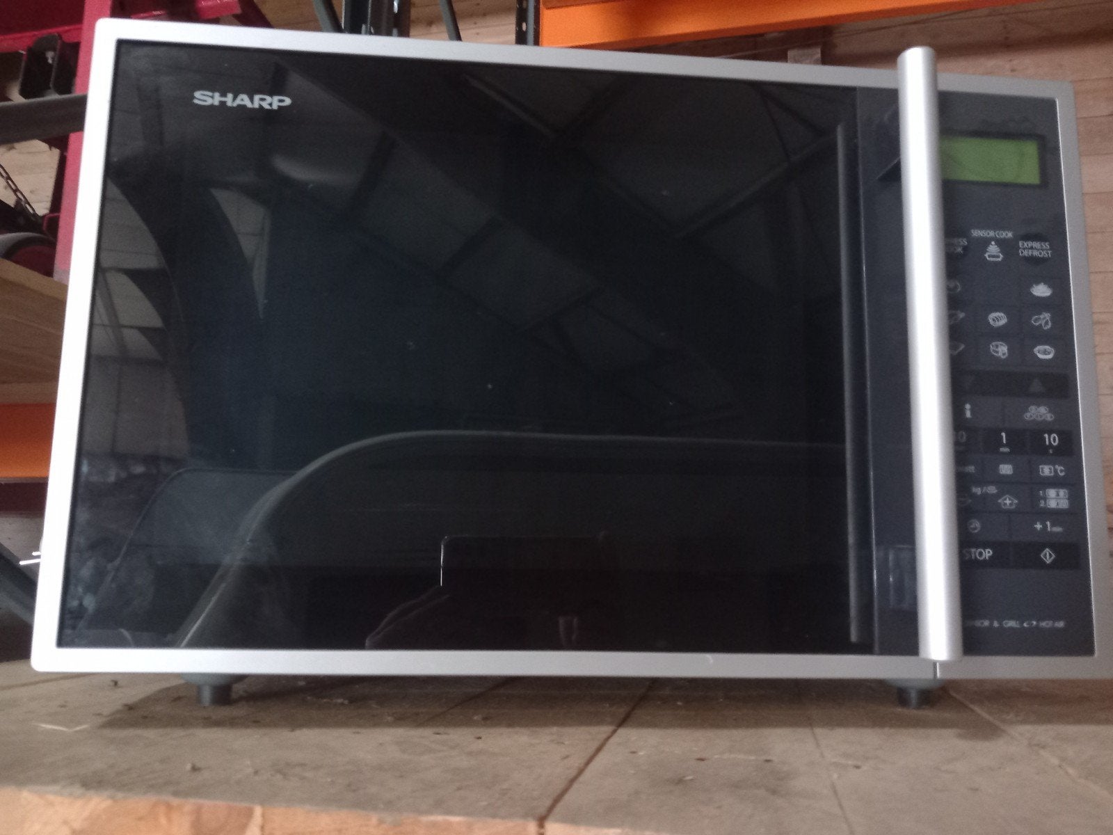 Sharp Combimagnetron met Oven Functie, Ophalen, Combimagnetron, Gebruikt, 60 cm of meer