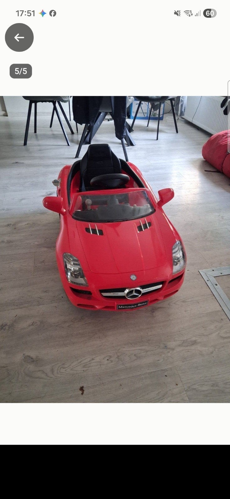 Elektrische kinderauto Mercedes-Benz met afstandsbediening, Gebruikt