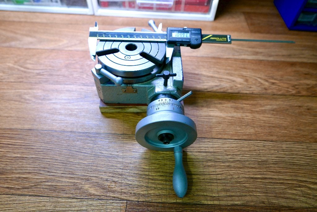 Te koop, Schaublin ronddraaitafel 110 mm., Ophalen of Verzenden, Gebruikt