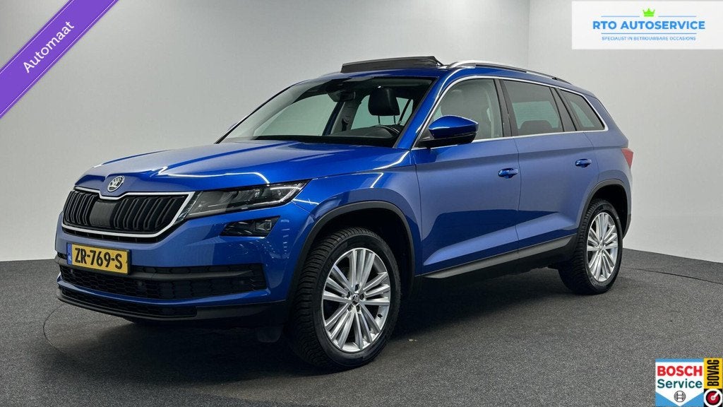 Skoda Kodiaq 1.5 TSI Business Edition PANO TREKHAAK CAMERA C, 4 cilinders, Blauw, Origineel Nederlands, Bedrijf