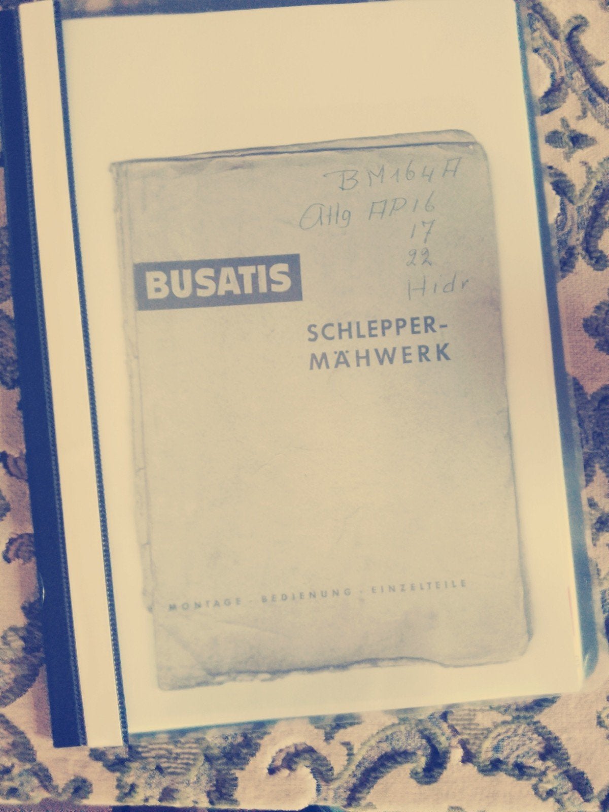 Busatis Schlepper-Mähwerk Handleiding (BM164A), Boeken, Auto's | Boeken, Gelezen, Ophalen of Verzenden