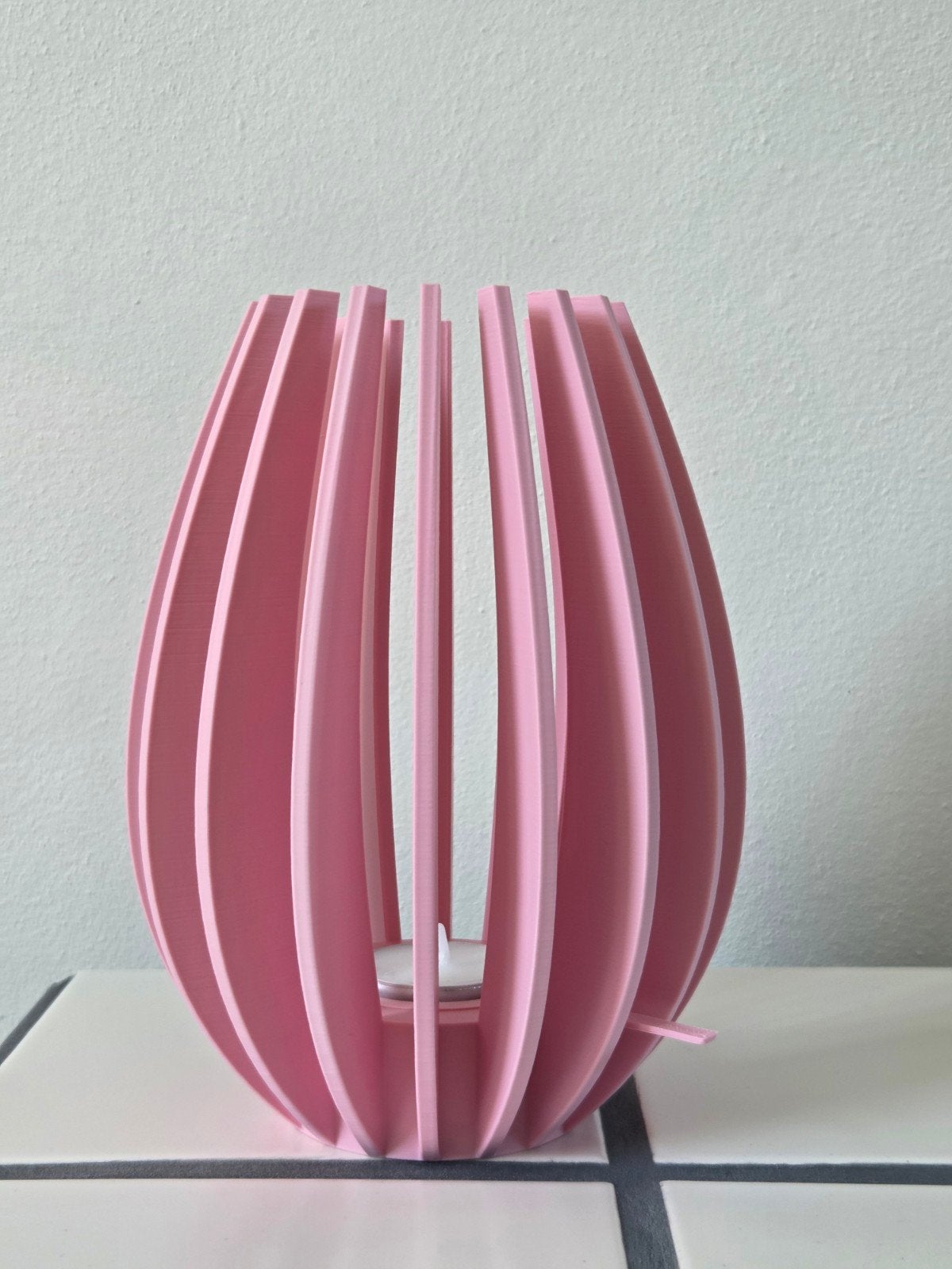 Design Waxinelichthouder-roze, Ophalen of Verzenden