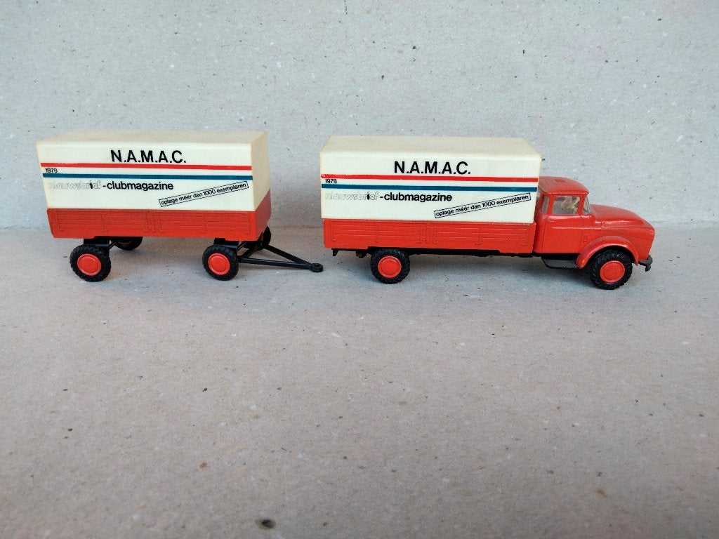 LION CAR = DAF TORPEDO TRUCK MODEL, Ophalen of Verzenden, Zo goed als nieuw, Bus of Vrachtwagen, Lion Toys