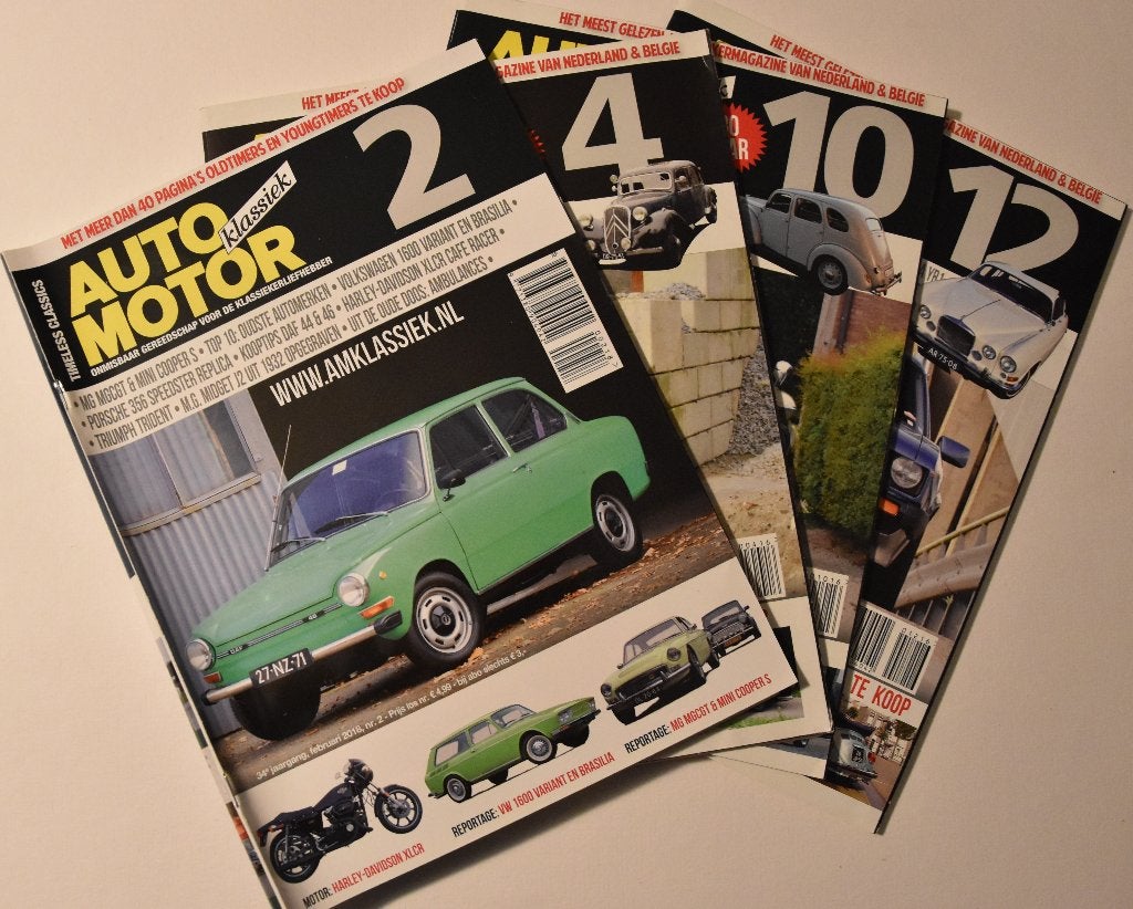 Auto motor klassiek 2018 tijdschrift nr: 2 4 10 12 magazine, Ophalen of Verzenden, Zo goed als nieuw, Algemeen