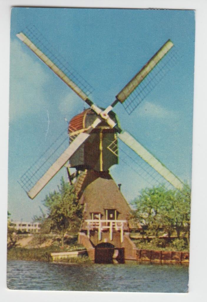 284 Breukelen 1963 Wipwatermolen 1963 B74, Verzamelen, Ansichtkaarten | Nederland, Verzenden, 1960 tot 1980, Gelopen, Utrecht