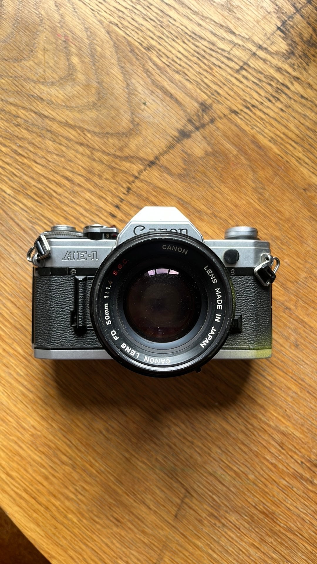 Canon ae-1 met 50mm 1.4 (LEES), Audio, Tv en Foto, Fotocamera's Analoog, Ophalen of Verzenden, Zo goed als nieuw, Spiegelreflex