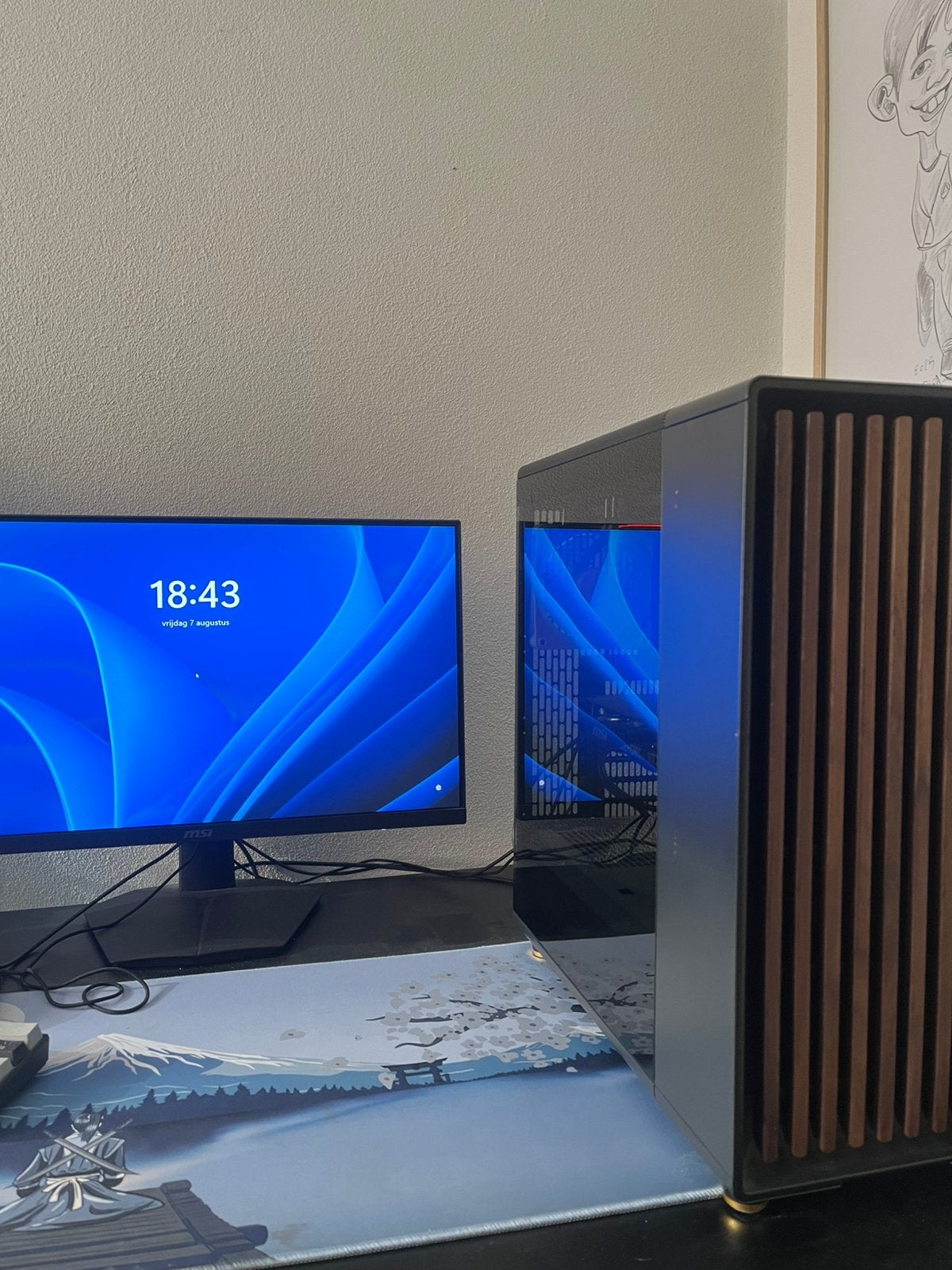 Pc setup, Met monitor, 32 GB, Ophalen of Verzenden, Zo goed als nieuw