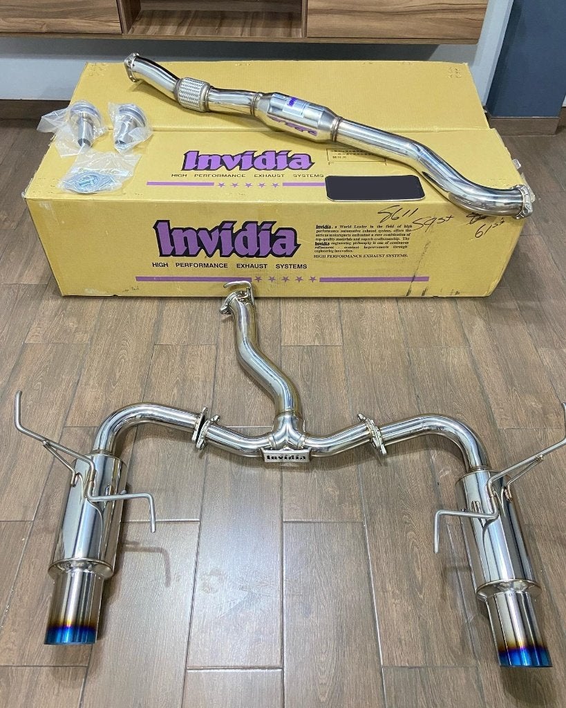 Invidia N1 Titanium Tip catback uitlaat - Impreza 08-14, Auto diversen, Tuning en Styling, Ophalen of Verzenden