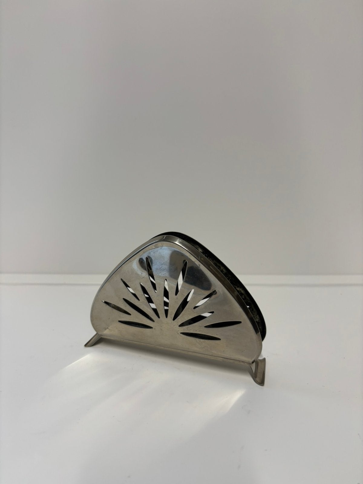 Vintage verzilverde servethouder, Antiek en Kunst, Ophalen of Verzenden