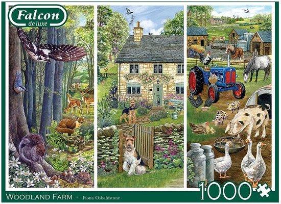 Falcon de Luxe - Woodland Farm - 1000 stukjes, Ophalen of Verzenden, 500 t/m 1500 stukjes, Nieuw, Legpuzzel
