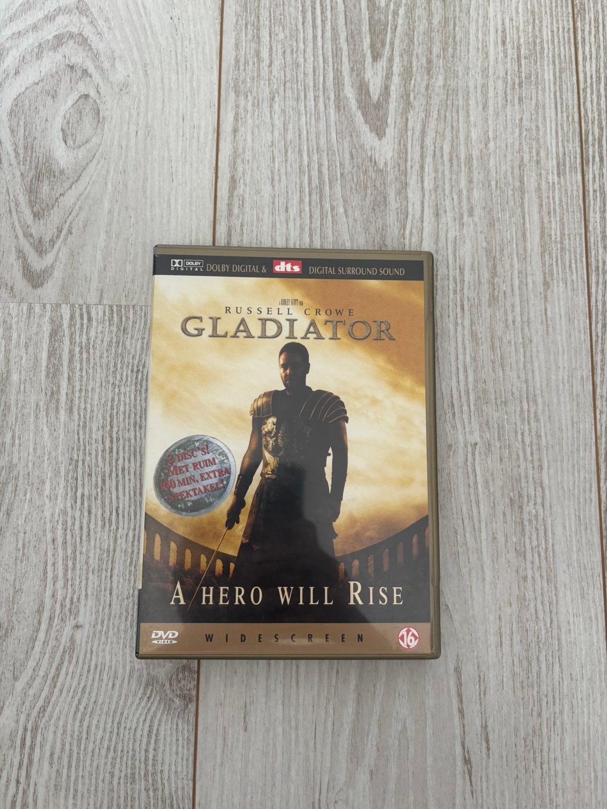 Gladiator dvd, Ophalen, Zo goed als nieuw