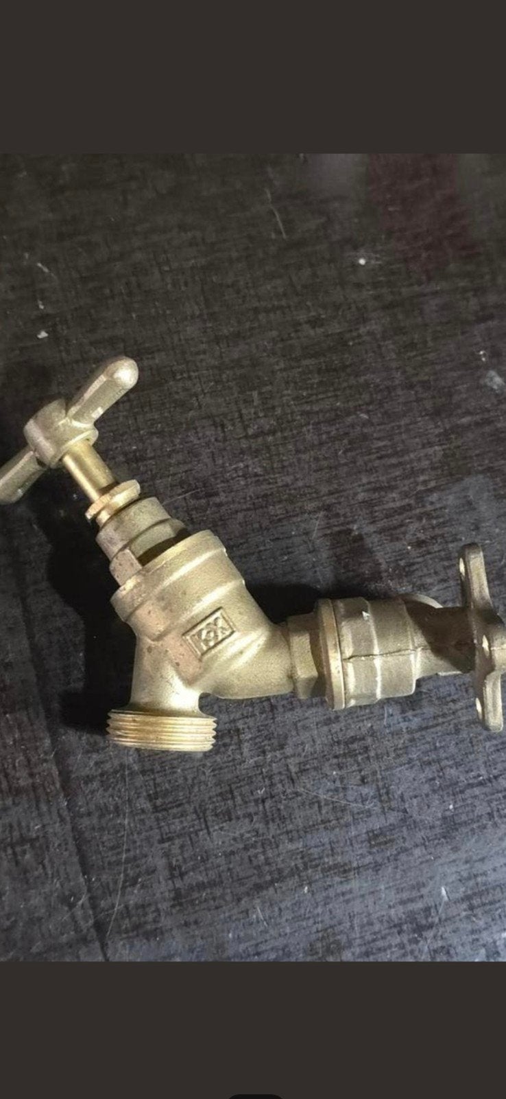 Vintage ongebruikte messing slangaansluitkraan €20, Tuin en Terras, Buitenkranen, Ophalen of Verzenden, Nieuw
