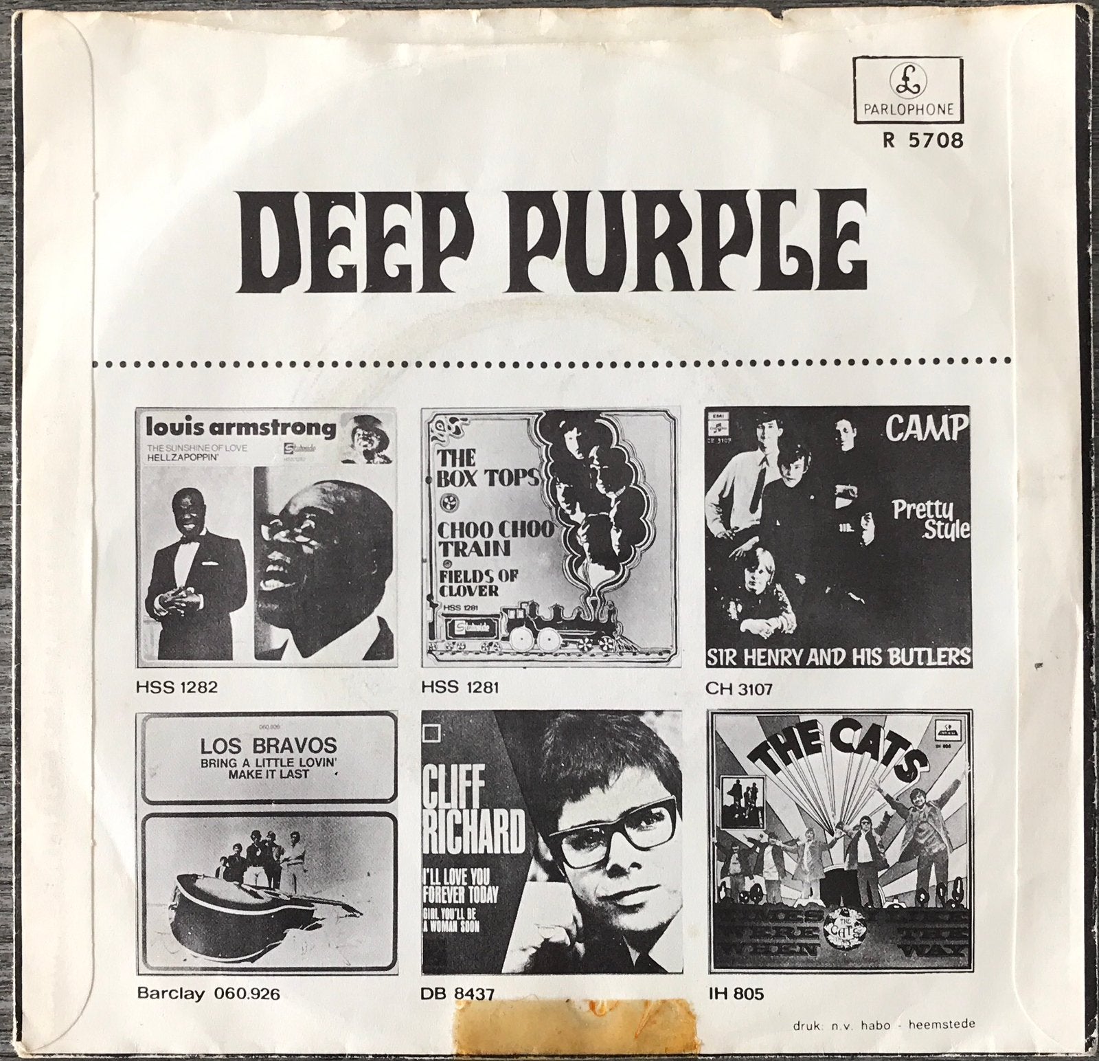 Foto 3 van DEEP PURPLE - Hush! (NL’68) HEEL MOOI (NL-Tip/USop4)