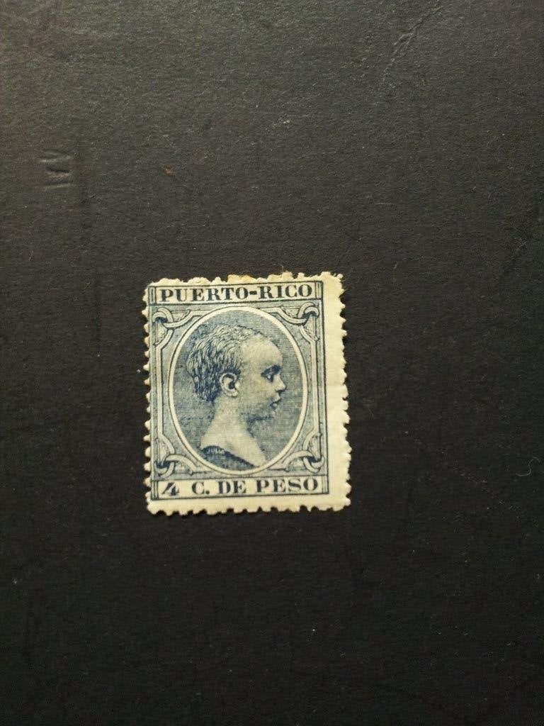 Puerto Rico Koning Alfonso Xlll uit 1894 ongestempeld, Postzegels en Munten, Ophalen of Verzenden, Postfris, Noord-Amerika