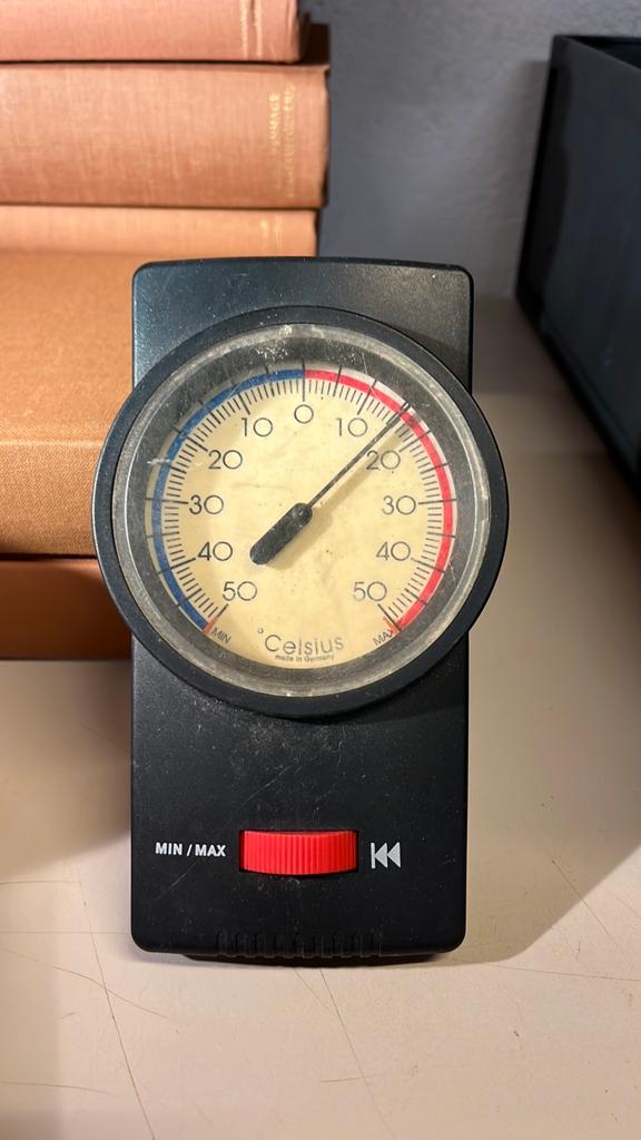 Thermometer min/max, Ophalen of Verzenden, Zo goed als nieuw, Binnenthermometer