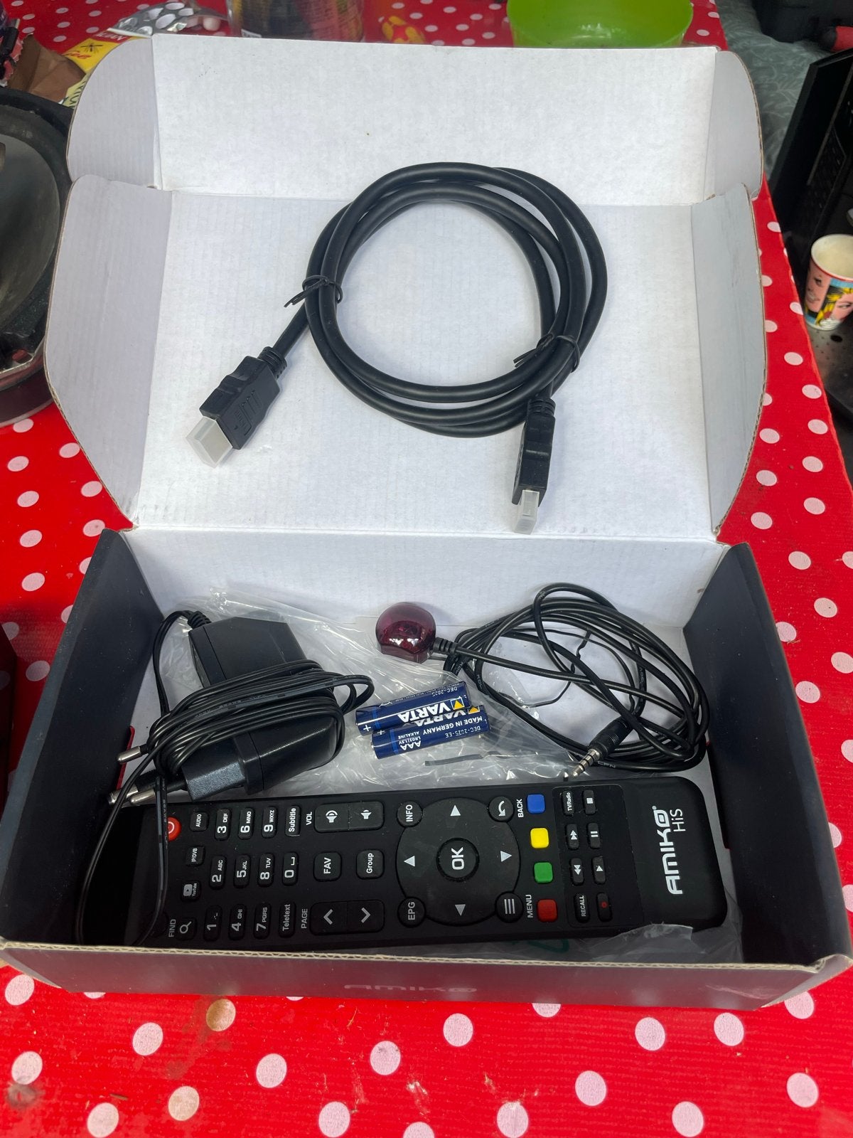 Amiko Miran HIS-1000 IPTV ONTVANGER z.g.a.n. + IR oog, Ophalen of Verzenden, Zo goed als nieuw, Decoder