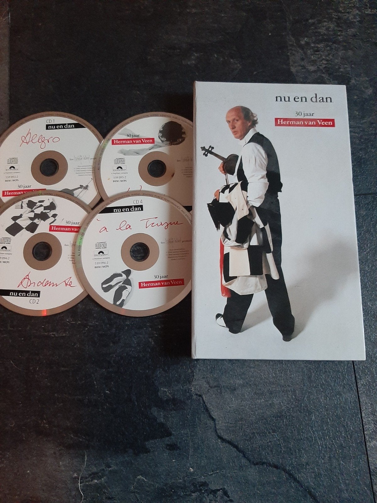 Herman van veen 4 cd box, Ophalen of Verzenden, Zo goed als nieuw, Levenslied of Smartlap