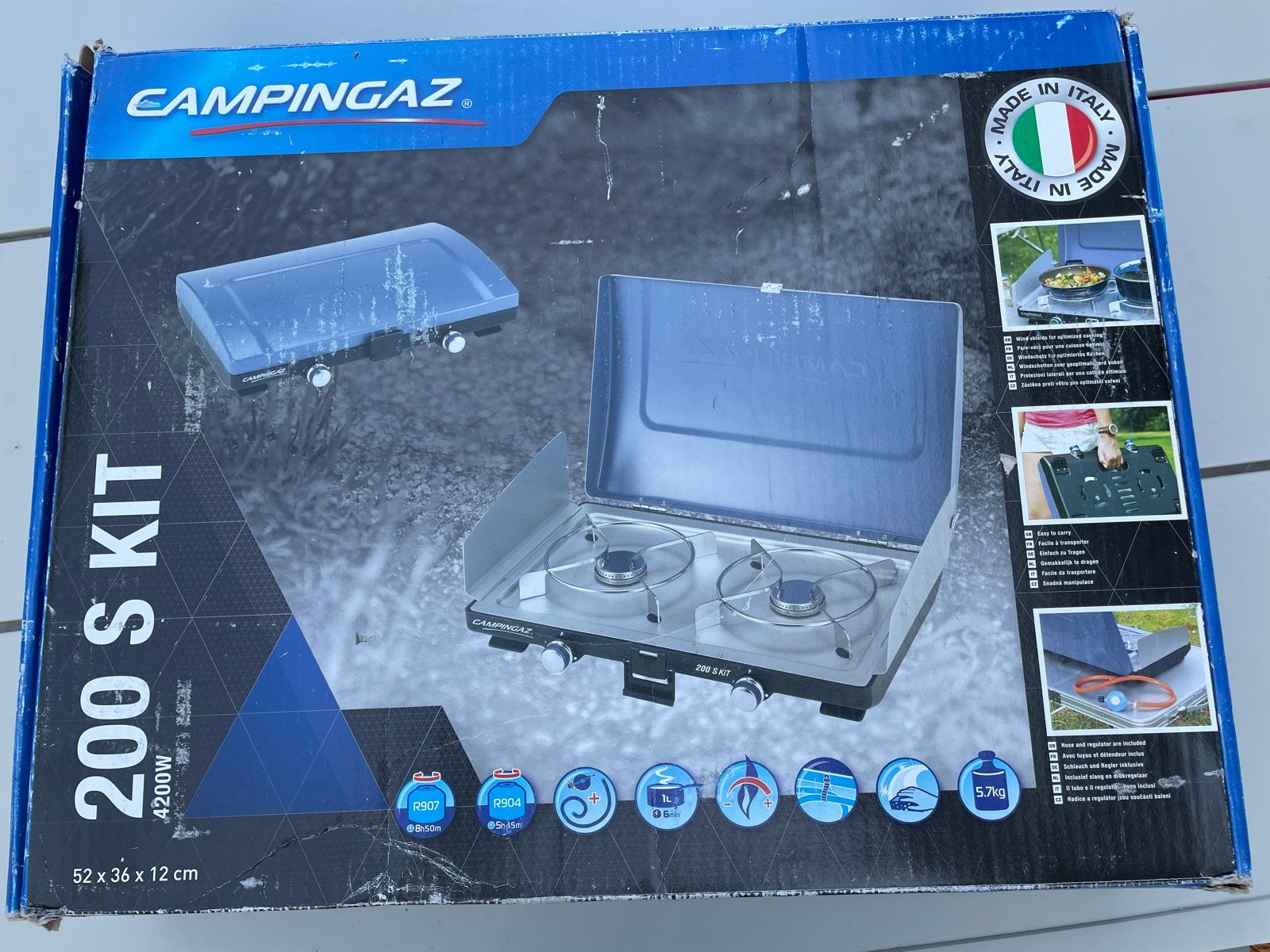 Campingaz 200S KIT kooktoestel, Ophalen, Gebruikt