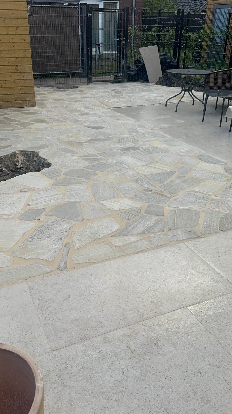 5m2 Flagstones Gobi white, Tuin en Terras, Ophalen, Nieuw, Terrastegels, Natuursteen
