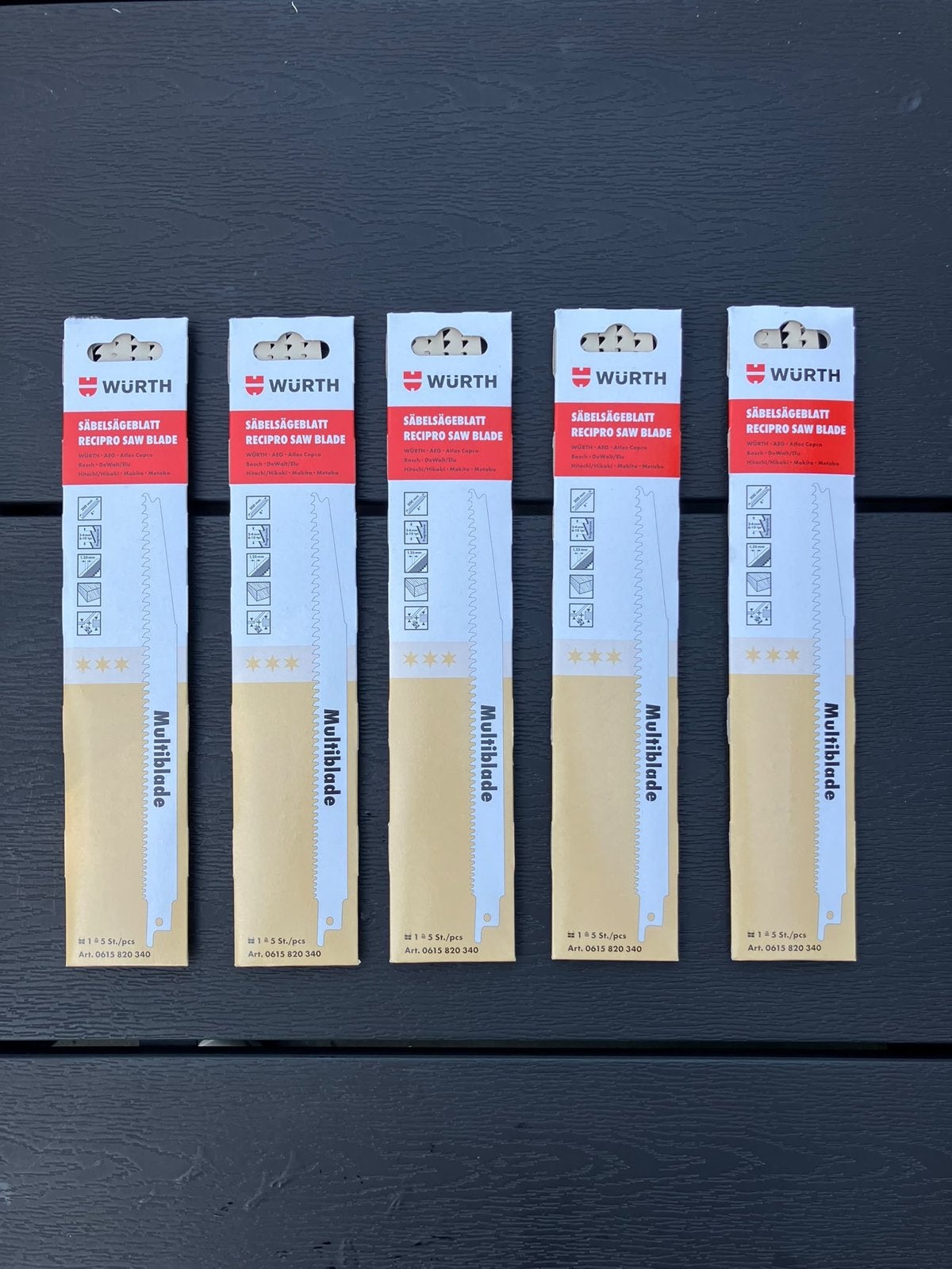 Würth Recipro Schrob-zaagblaadjes  -  Nieuw, Ophalen of Verzenden, Nieuw, Reciprozaag