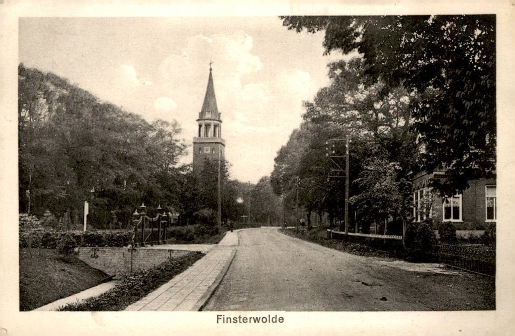 Finsterwolde Dorpsgezicht # 57, Verzenden, 1920 tot 1940, Gelopen, Groningen