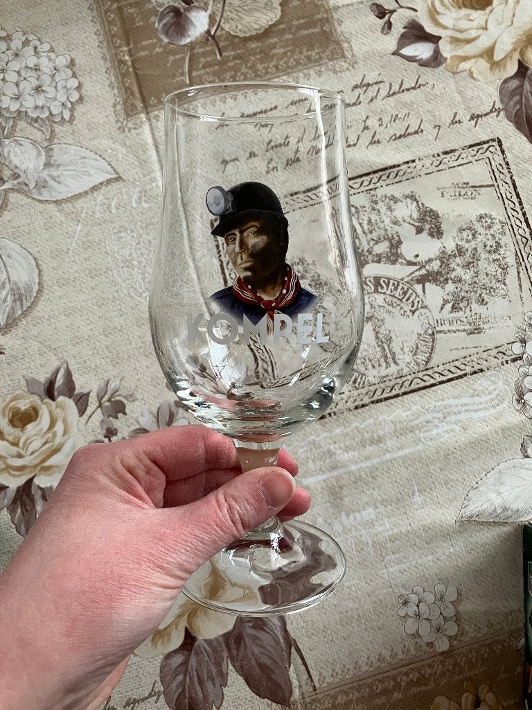 Kompel bierglas, Ophalen of Verzenden, Zo goed als nieuw, Bierglas
