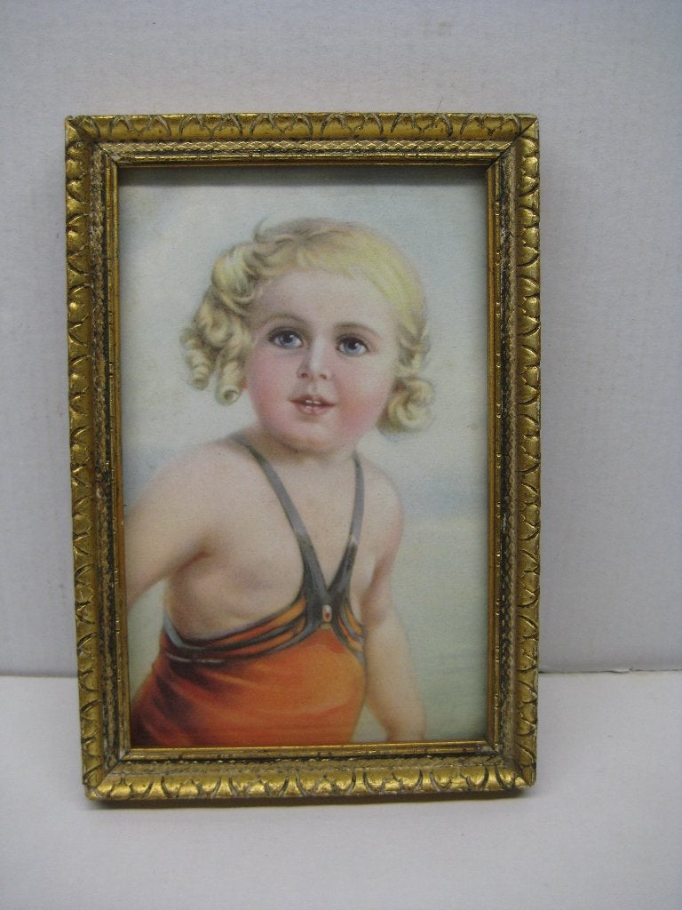 ANTIEK FOTOLIJSTJE KIND, Ophalen of Verzenden
