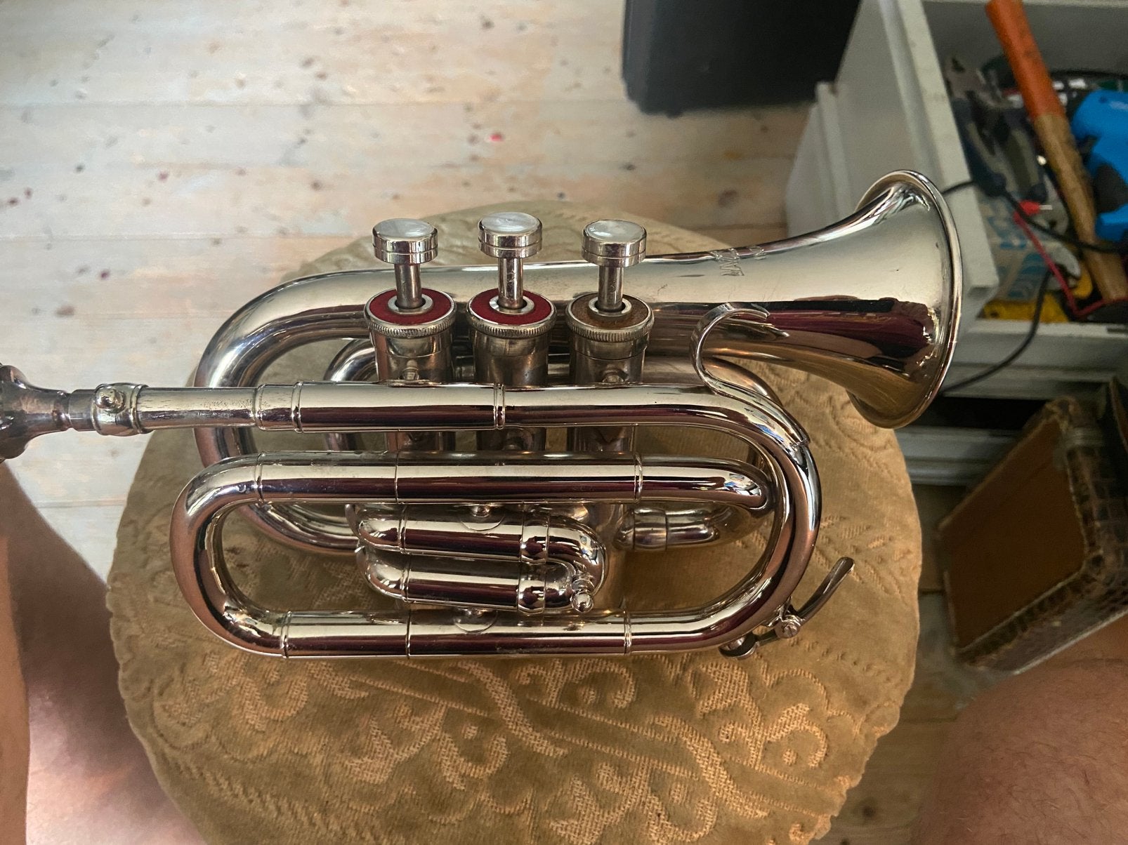 Bachtrompet van Jazzstudio India, Muziek en Instrumenten, Blaasinstrumenten | Trompetten, Ophalen of Verzenden, Zo goed als nieuw