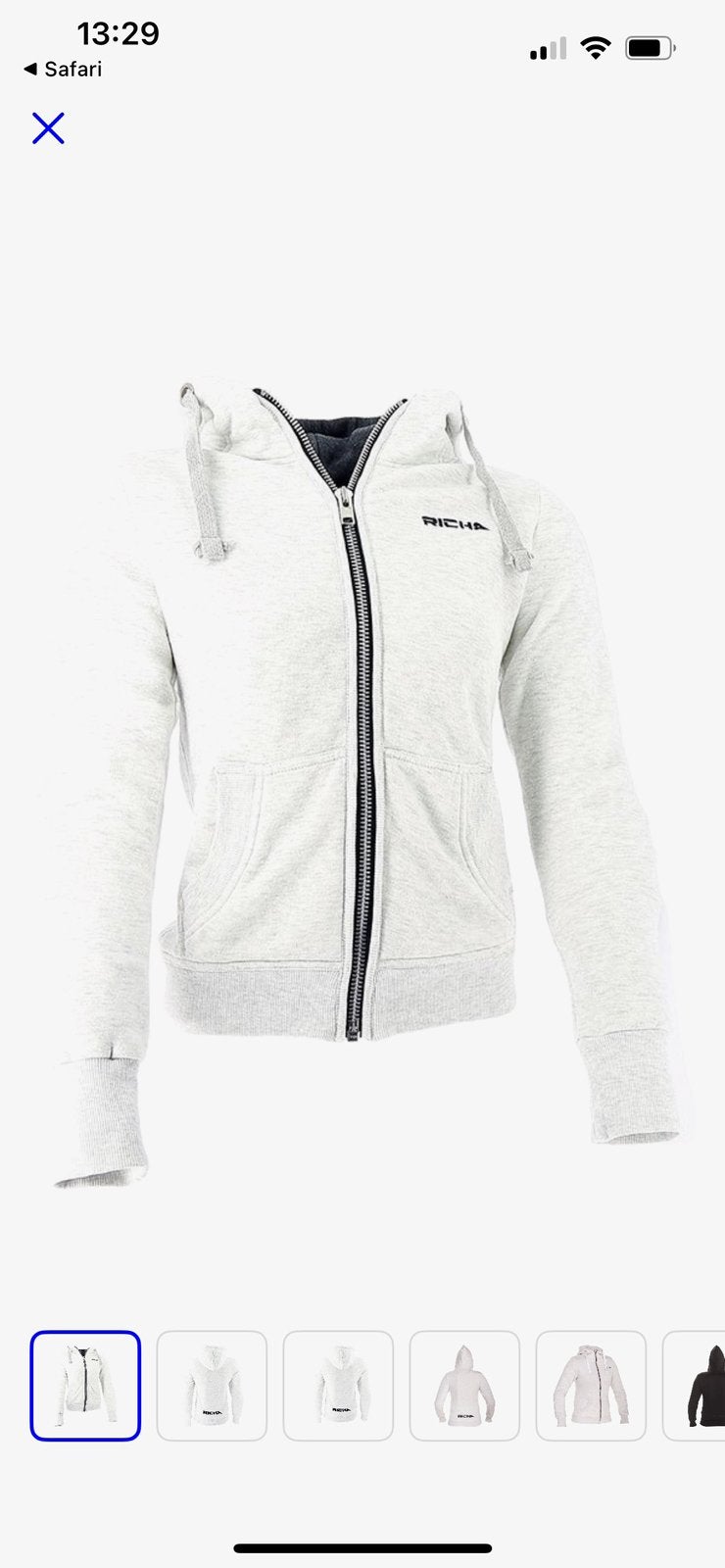 Motorvest doorwaai maat M wit met D3o ghost bescherming, Motoren, Kleding | Motorkleding, Ophalen of Verzenden, Tweedehands, Dames