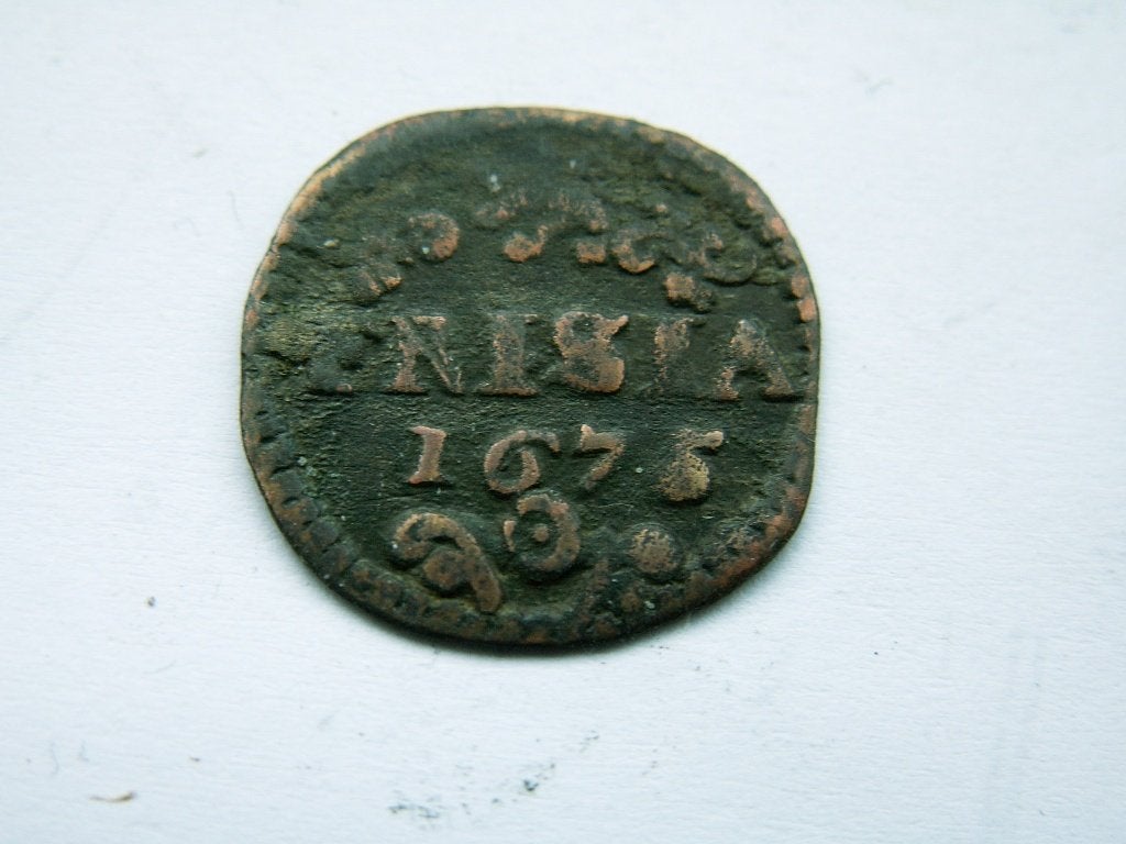 FRIESLAND.  Duit - 1675, Postzegels en Munten, Munten | Nederland, Verzenden, Vóór koninkrijk, Overige waardes, Losse munt