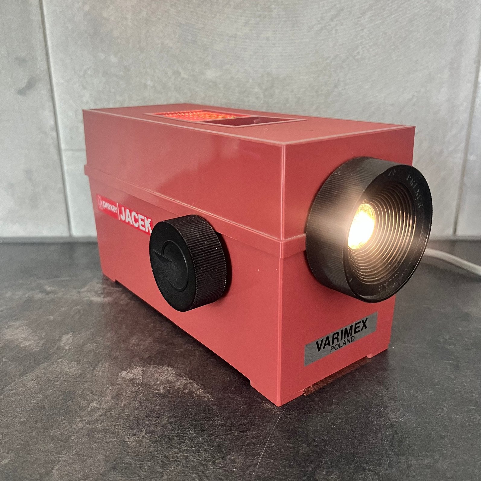 Vintage Varimex Prexer Jacek Diaprojector PRL – Werkend, Ophalen of Verzenden, Gebruikt
