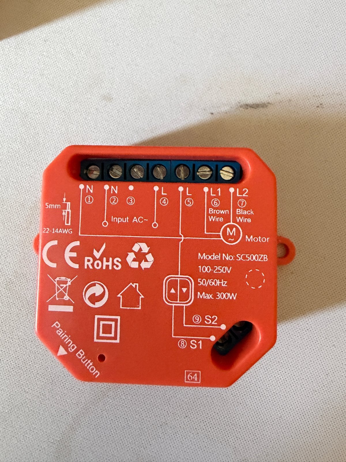 LoraTap Zigbee Gordijn Schakelaar Module SC500ZB Nieuw, Doe-het-zelf en Verbouw, Elektra en Kabels, Ophalen of Verzenden, Nieuw