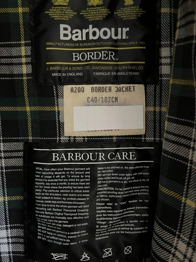 Barbour Border Waxjas - maat C42/102cm - ongedragen, Barbour, Maat 48/50 (M), Nieuw, Ophalen of Verzenden