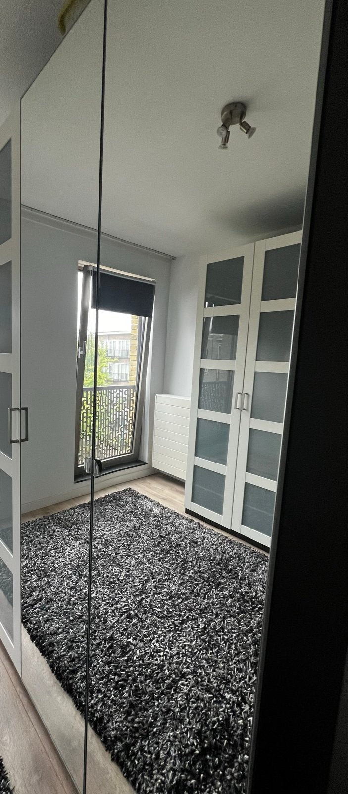 IKEA ÅHEIM kast + Deuren met spiegelglas 50x229 cm (2 stuks), Ophalen, Minder dan 50 cm, Gebruikt, 200 cm of meer