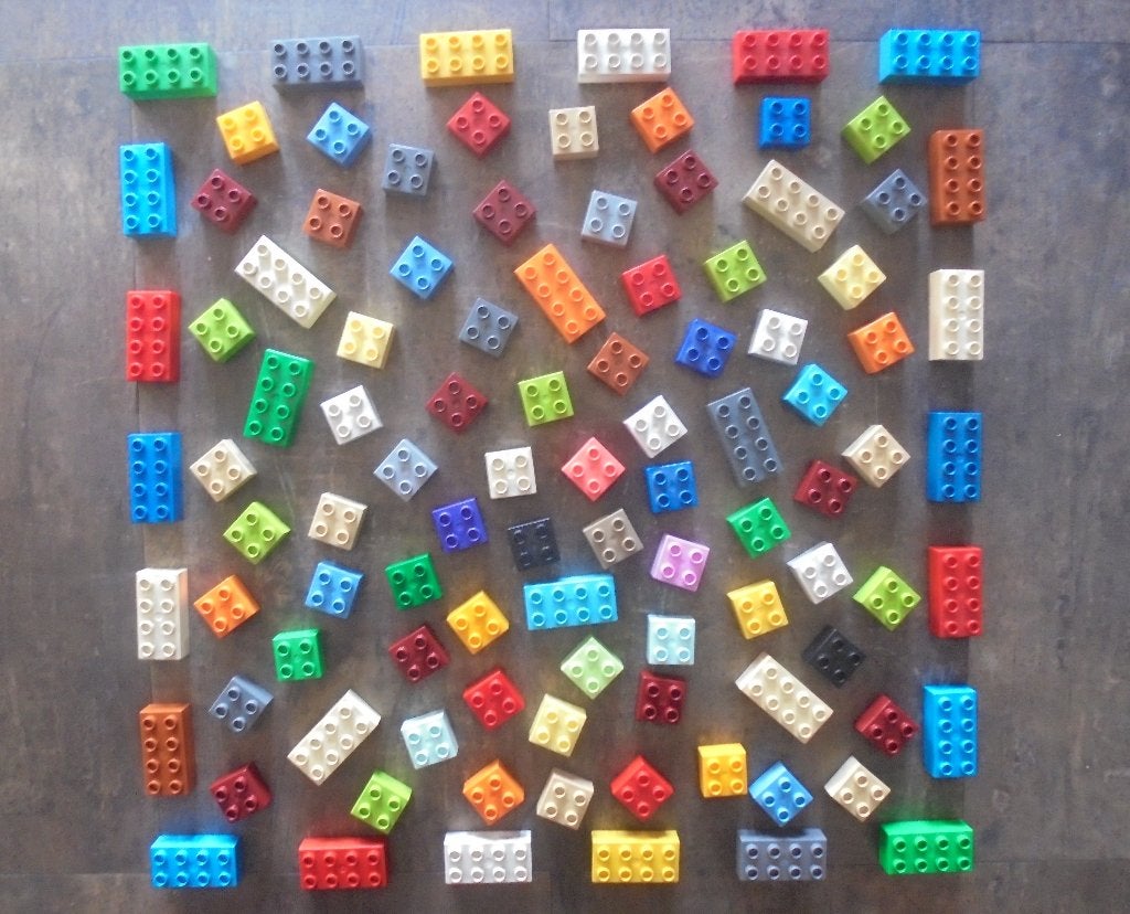 Lego Duplo Brick Set 166 (zie foto's), Ophalen of Verzenden, Gebruikt, Losse stenen, Duplo