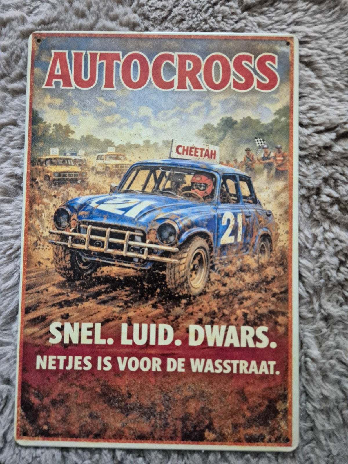 Autocross reclamebord, Ophalen of Verzenden, Nieuw