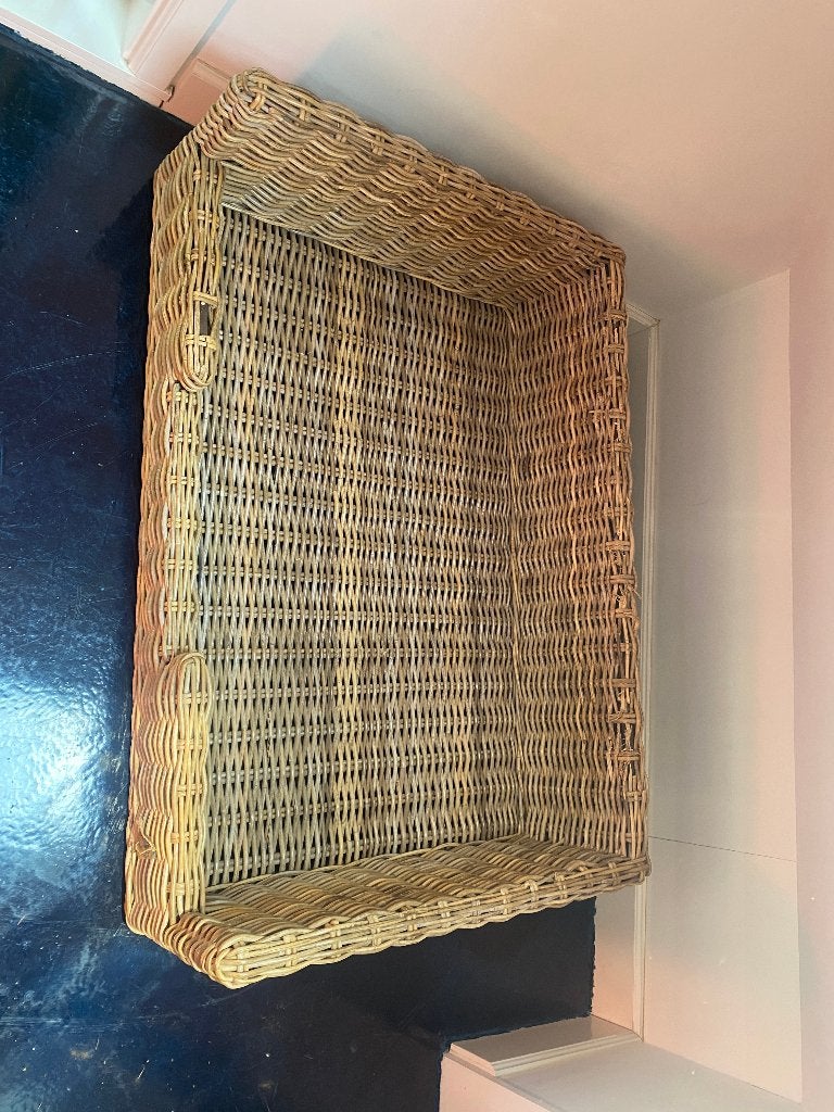 rieten hondenmand voor kussen 100x65 cm, Dieren en Toebehoren, Hondenmanden, Ophalen, Gebruikt, Riet