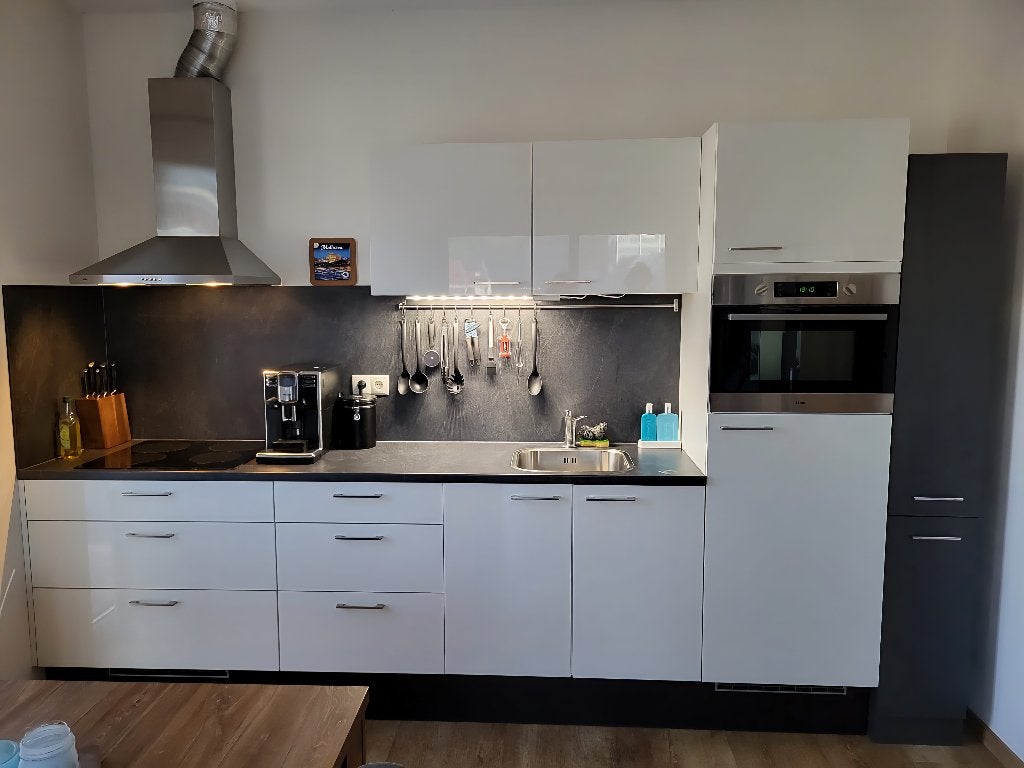 Keuken te koop (Bruynzeel), Ophalen, Gebruikt, Wit, Enkelwandige keuken