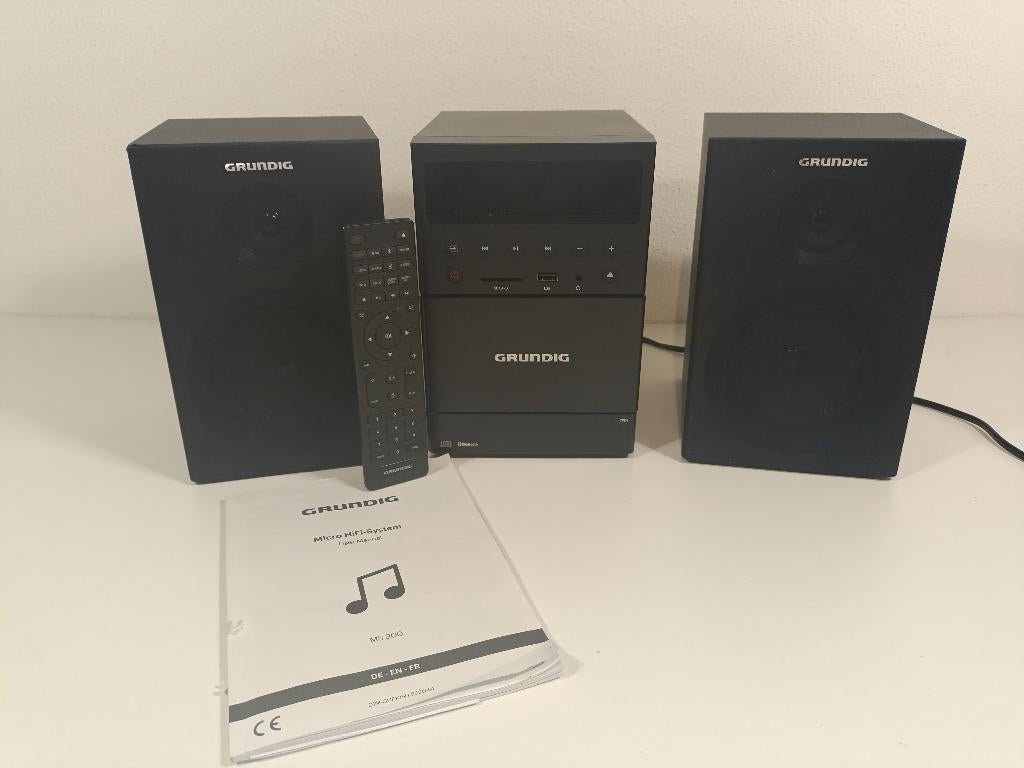 Grundig MS300 Stereo Set - Getest en werkend! Bieden, Cassettedeck, MP3-aansluiting, Zo goed als nieuw, Ophalen