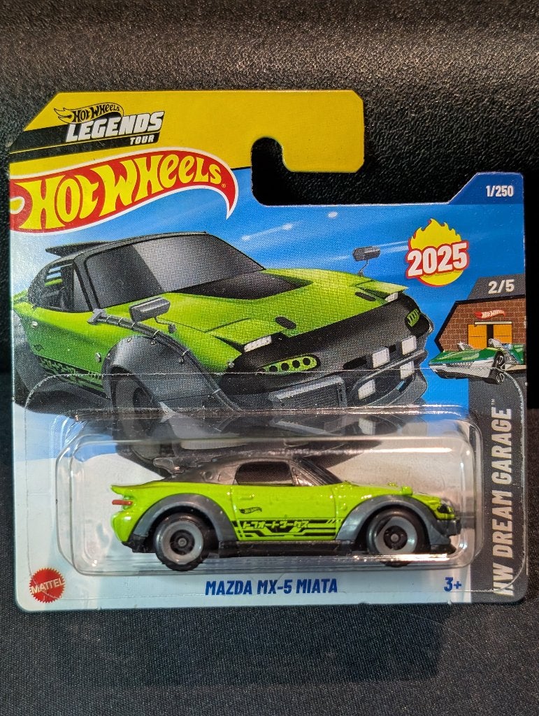 Hot Wheels Mazda MX-5 Miata groen Legends Tour, Ophalen of Verzenden, Nieuw, Auto