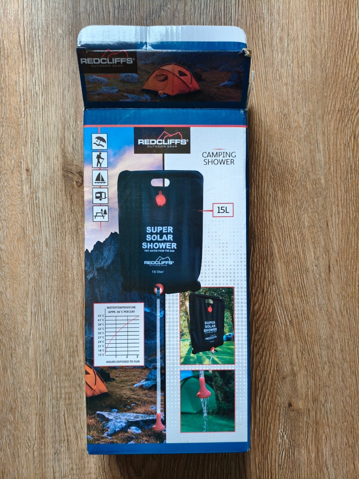 Redcliffs Super Solar Buiten Douche 15L -, Ophalen of Verzenden