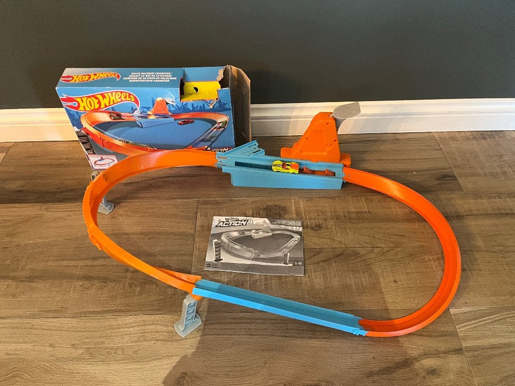 Hot wheels action - Rapid Raceway, Kinderen en Baby's, Racebaan, Ophalen of Verzenden, Zo goed als nieuw, Hot Wheels