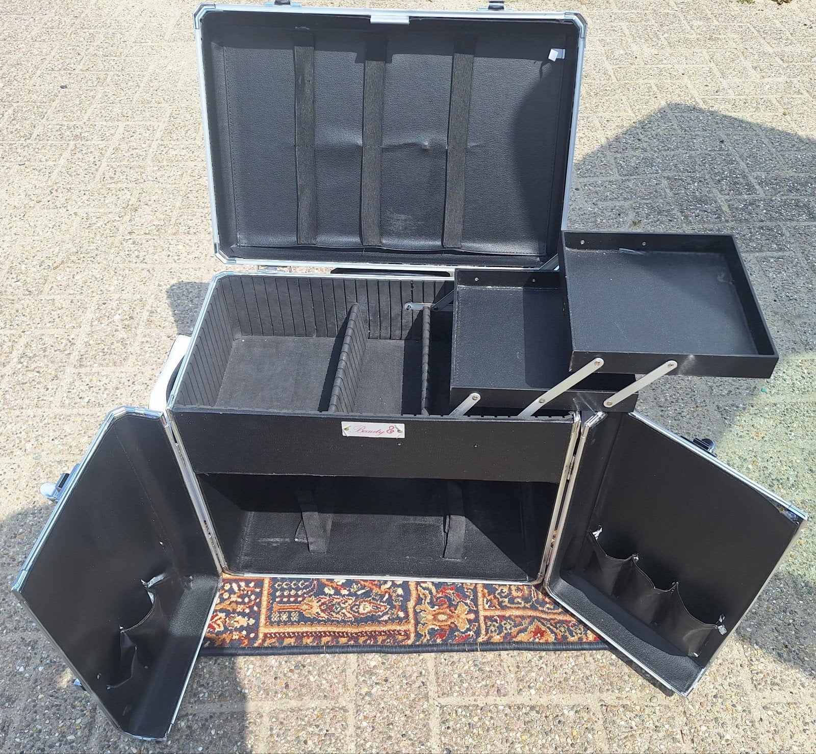 Pedicure koffer, hard case., Ophalen of Verzenden, Hard kunststof, Wieltjes