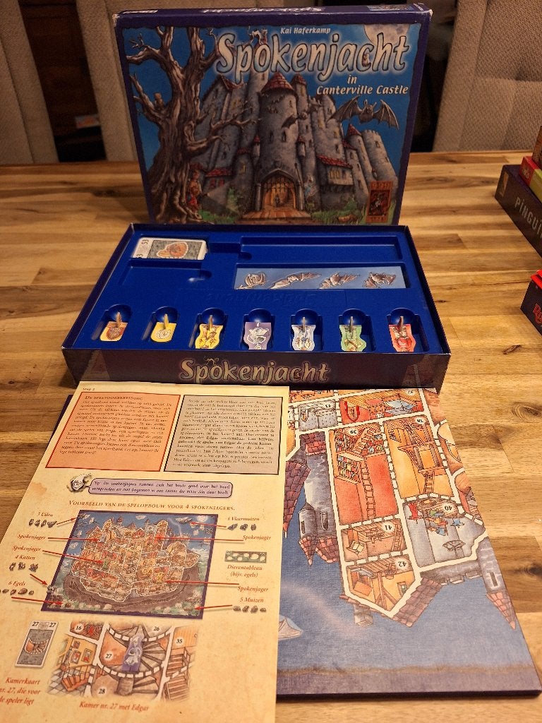 Spokenjacht in Canterville Castle Bordspel, Hobby en Vrije tijd, Ophalen of Verzenden, Gebruikt, Kai Haferkamp