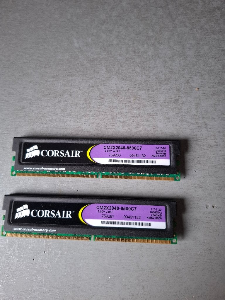 Corsair DDR2 Sodimm DDR3 Servergeheugen DDR2, Computers en Software, Gebruikt, Console, 8 GB, Ophalen of Verzenden